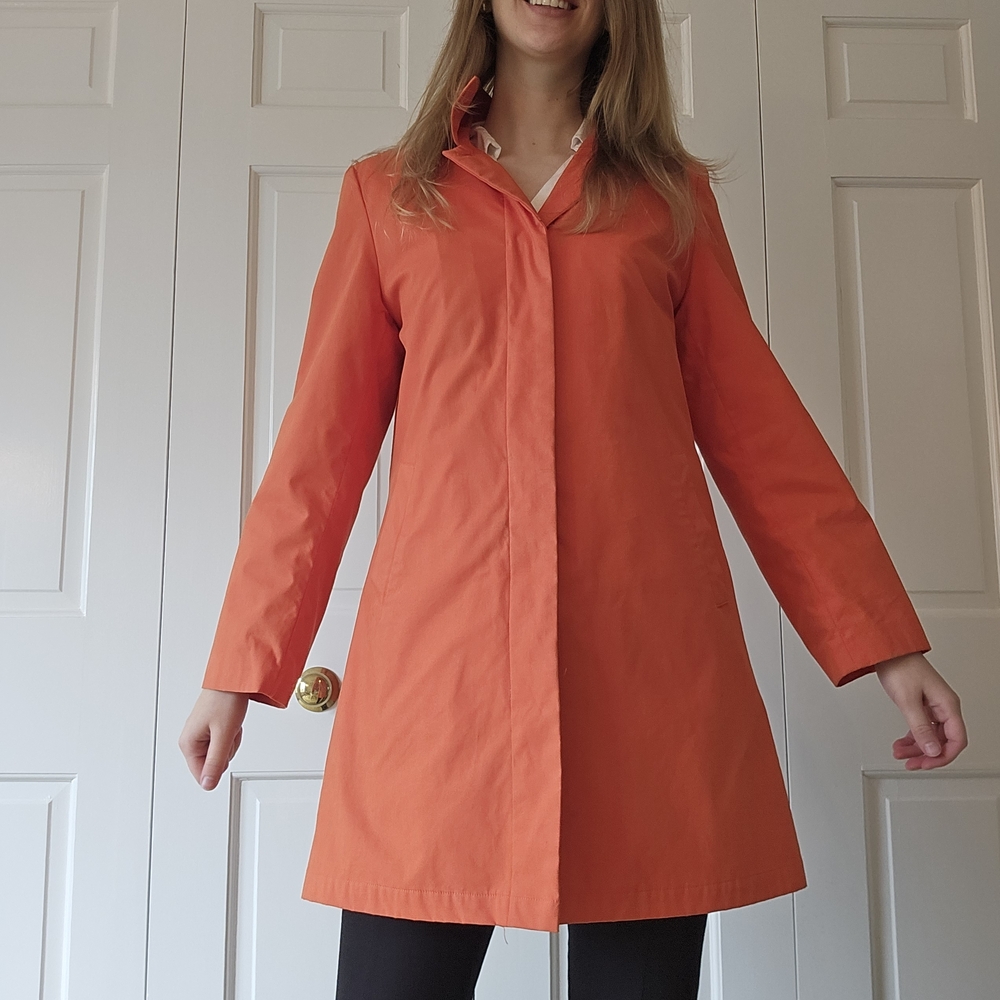 J. Crew Orange Trench Coat